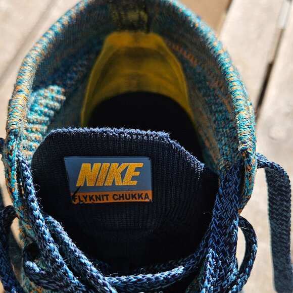 Nike Free Flyknit Chukka Mineral Teal Men running shoes, size 8